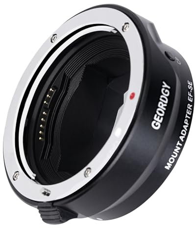Lens Adapter, autofocus Lens Adapter Ring, Compatible for Canon EF/EF-S Series Lenses, with Sony E-Mount mirrorless Series Cameras