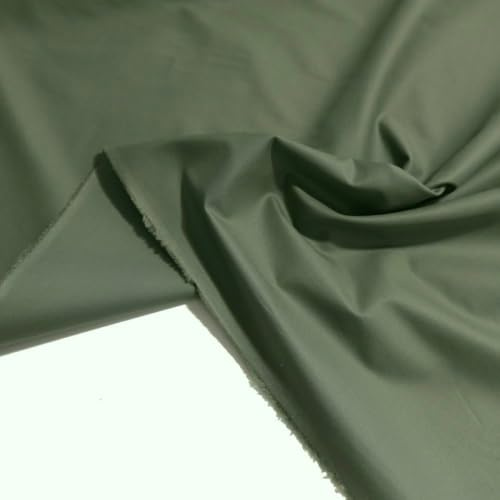 TOLKO leichte dünne Sommer Popeline Camouflage Stoff als Sonnenschutz Windschutz Sichtschutz | Farbecht UV-beständig | Stoffe zum Nähen Meterware Armee Tarnstoff (Oliv)