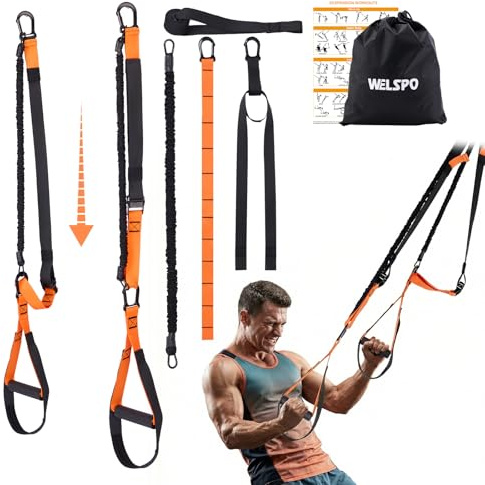 WELSPO Portable Home Gym Resistance Training Kit