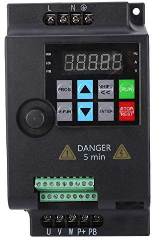 SEAFRONT VFD Inverter Frequenzumrichter, SKI780 Mini VFD 1/3 Phasen Frequenzumrichter für Spindelmotor Drehzahlregelung 220V / 380V, 0.75/1.5/2.2KW(220VAC,2.2KW)