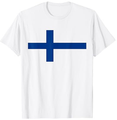 Finnland Flagge Cooles Finnische Suomi Flaggen T-Shirt