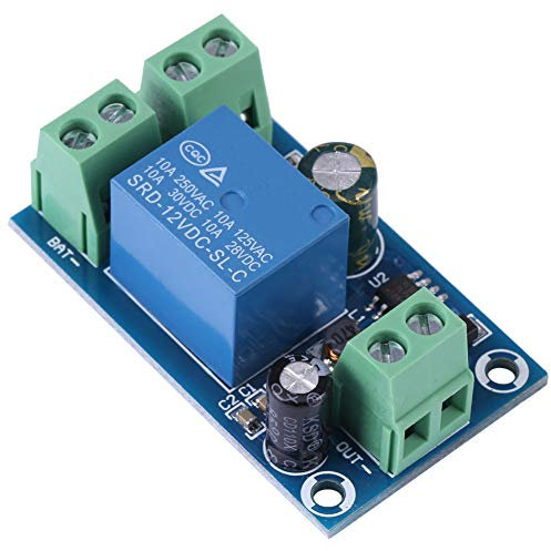 Keenso Power Supply Battery Controller, Emergency Automatic Switch Module DC 12V 24V 36V 48V 10A for Emergency Battery Switching