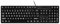 MCSaite Large Font Print USB Wired 104 Keys Computer Keyboard - for Visually Impaired Low Vision Individuals - White Characters on Black Keys