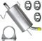 Adamot Endschalldämpfer Auspuff Endtopf für Opel Corsa C 3 III 3 1.2 16V 1.4 16V