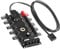 10 Port PC Chassis Fan Hub CPU Cooling HUB 12V 4 Pin Fan PWM Hub Molex Controller