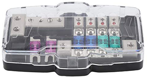 Car Audio Stereo ANL Blade Fuse Holder Distribution Blocks 0/4GA 4 Way Fuses Box Block 30A 60A.-for portafusibles