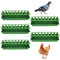 Comedero para Pájaros de Plástico con Tapa Abatible Comedero para Pájaros Verde/Amarillo/Rojo Caja de Comida para Pájaros con 16 Orificios para Palomas Codornices(Verde 300 * 125 * 80mm)