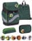 Belmil Premium Smarty Plus ergonomisches Schulranzen Set 5-teilig mit Patch Set 6 Stück, AGR, Brustgurt, Hüftgurt, Magnetverschluss (405-51/P/S Twist of Lime)
