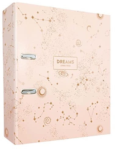 Interdruk DIN A4 75 mm Breit - Metallic Hochwertiges Design - Dreams Creme