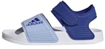 adidas Unisex Kinder Adilette Sandals, Lucid Blue/Blue Dawn/Bright Red, 29 EU