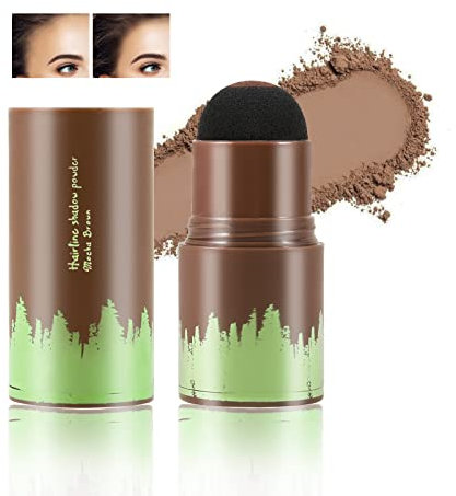 Boobeen Hairline Powder Stick, Haarfarbe Schatten Pulver, Root Touch Up für dünnes, graues Haar, sofort abdecken, Multi Contour Conceal Powder