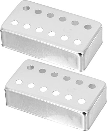WHAMVOX 2Pièces Couvercle de Pickup Cuivre pour Guitare Électrique Lot de Protection avec Aérations pour Dissipation de Chaleur