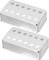 WHAMVOX 2Pièces Couvercle de Pickup Cuivre pour Guitare Électrique Lot de Protection avec Aérations pour Dissipation de Chaleur