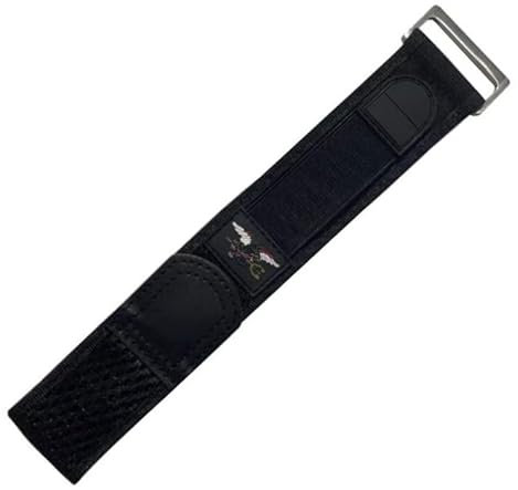 Premium Uhrenarmband / Carbon Strap Ersatz für Luminox Navy Seals Serie 3000, 3900-23mm - Schwarz Luminox Uhrenarmband