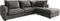 DELIFE Eckcouch Isla Chenille Anthrazit 330x225 cm Ottomane rechts