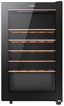 haier Wine Bank 50 Serie 3 HWS33GGFR Cantinetta Vino con compressore Libera Installazione Nero 33 Bottiglia/Bottiglie