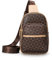 Umhängetasche für Frauen Leder Crossbody Fanny Packs Brusttasche für Frauen - kompakt und stilvoll Crossbody Bag Coffee-G995