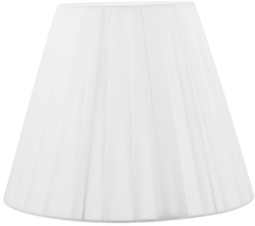 FRCOLOR Plissee-Lampenschirm E27- -Lampenschirm -Tischlampenschirm Wandlampenschirm Nachttischlampe Kronleuchter- Für Pendelleuchte Weiß