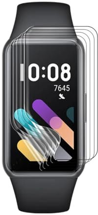 Renwox 5pcs pellicola idrogel screen protector per HUAWEI Band 8 Smart band 1.47” Smartwatch Pellicola protettiva flessibile HD trasparente TPU [Touch Sensitive] [Bubble Free]