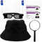 BESTonZON 1juego Accesorios De Disfraz De Detective para Halloween De Cosplay Sombrero Gafas y Lente De Aumento para Fiestas Temáticas y Eventos Especiales
