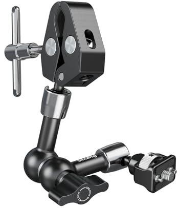 SMALLRIG 7 Inch Magic Arm with Crab-Shaped Clamp, Arm with 1/4-20 Screw and Retractable Pins, for Action Cameras, Monitors, Video Lights, and Microphones - 5310