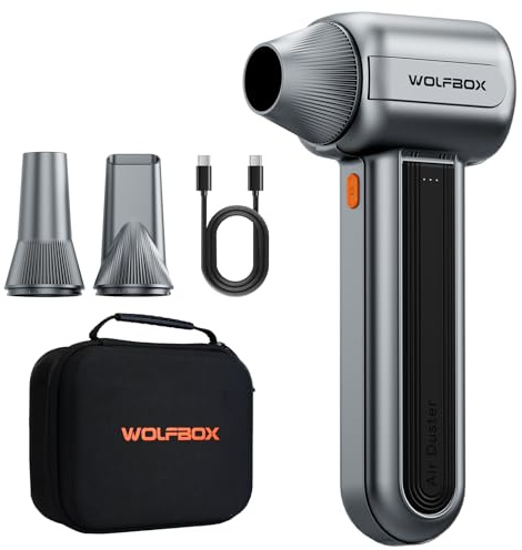 WOLFBOX MF400 Leaf Blower Cordless-260 km/h Lightweight Handheld Jet Blower