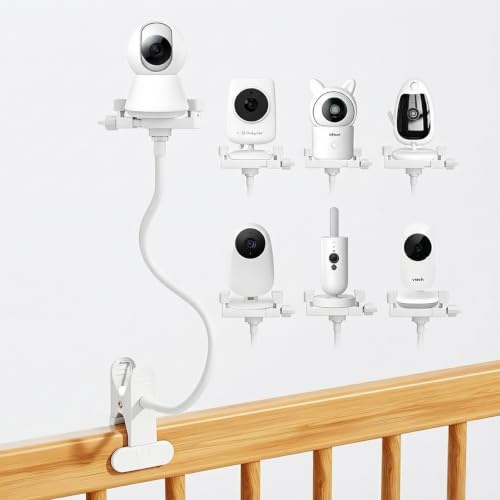 Seruno X Universal Babyphone Halterung, Halterung für Babyphone, Kompatibel für Vtech/momcozy/Boifun/Babystar/Philips oder andere Kameras mit 1/4 Baby-Kamera