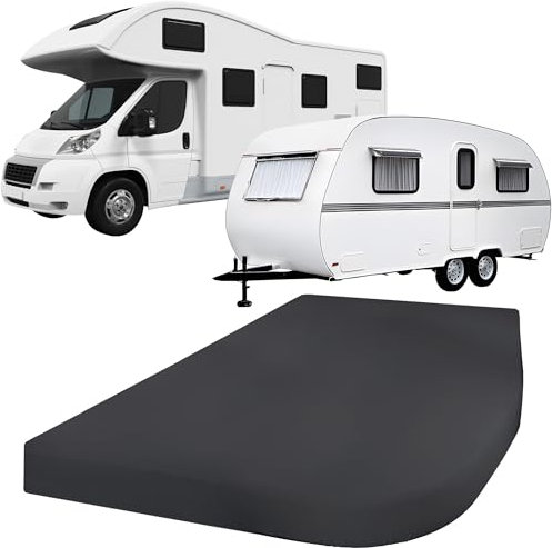 Erwin Müller Spannbettlaken für Wohnmobil, Wohnwagen, Boot - Single-Jersey, anthrazit Größe 145x200 cm - besonders strapazierfähig, Rundumgummi, bis 14 cm Matratzenhöhe