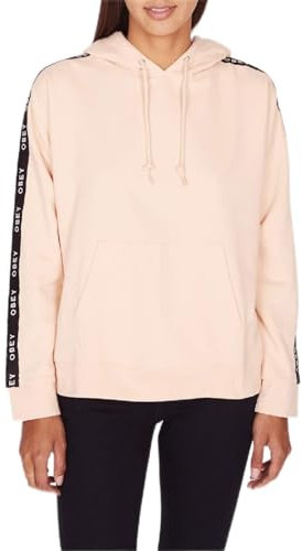 Obey Damen Lockport Pullover Hood Fleece Kapuzenpulli, Nude, X-Large