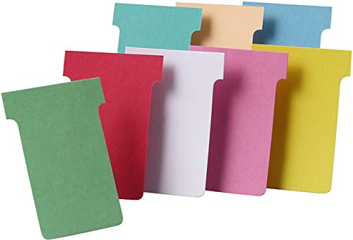 Nobo T-Card Size 2 48 x 85mm White (100 Pack) 2002002