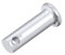 sourcing map 20 Stück Steckbolzen Einloch Flachkopf Gabelkopfstifte Gabelbolzen, 8mm X 25mm Splintstift Verzinkung Massiver Stahl Lochbolzen