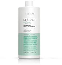 REVLON PROFESSIONAL RE/START Volumen Magnifying Micellar Shampoo, 1000 ml, Mizellen Shampoo für Haar & Kopfhaut, Haarshampoo für mehr Stand & Volumen, cremiger Schaum mit Lifting Effekt für feines Haar