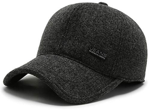 MRACSIY Unisex Winterkappen Baseball Kappe (Schwarz 17)