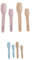 Design Letters MINI kinderbesteck set | Dänisches Design Buntes Besteck für Baby und Kinder | Hochwertige Qualität tkinder geschirrset | BPA Free, BPS Free, Drop-safe, Spülmaschinenfest