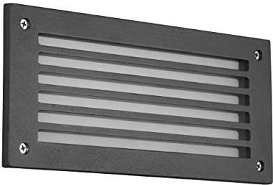 Trio Leuchten LED Außen Einbauleuchte Hardey 251160142, Aluminium Druckguss Anthrazit, Glas, inklusiv 9 Watt LED