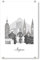 artboxONE Acrylglasbild 30x20 cm Städte Siegen Skyline schwarz-weiß Bild hinter Acrylglas - Bild Siegen Boho böhmisch