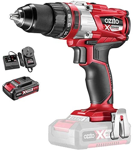Ozito PXBHS 18v Cordless Brushless Combi Drill 1 x 2ah Li-ion
