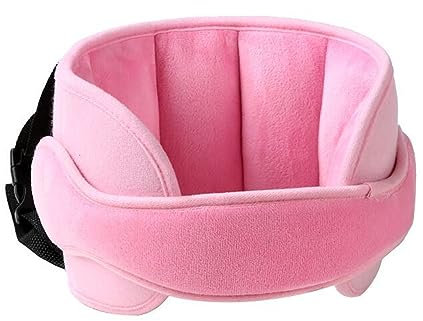 LATRAT - Cinturón de ayuda para la cabeza para asiento de coche infantil, reposacabezas ajustable para asiento de seguridad infantil, cómodo cuña cuello almohada cabeza fijación Holder repositorio