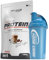1kg Best Body Nutrition Gourmet 4 Komponenten Protein Eiweißshake - Set inkl. Protein Shaker/Gratiszugabe (Iced Coffee, Best Body Shaker - Blau)