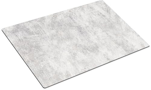 HUBDECO Unterlage für Kaffeemaschine - rutschfeste Kaffeemaschine Unterlage - Kaffee-Bar-Matte für Kaffeestation - Saugfähiges Geschirrtrocknen für Küchenthek - 59x39cm - moderner Beton