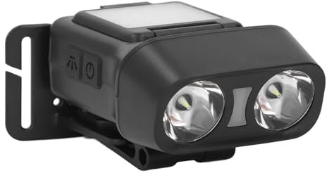 Luz principal desmontable, IPX4 impermeable 1500mAh recargable 900lm COB luz principal 5 modos para senderismo o correr