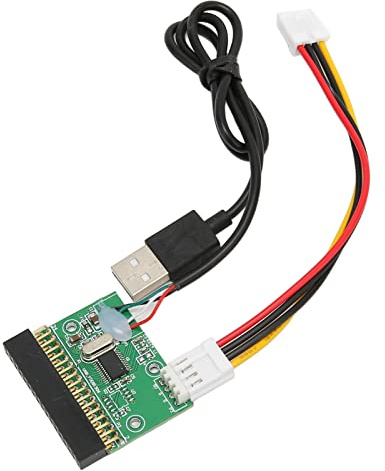 Denash 1,44 MB 3,5-Zoll-Diskettenlaufwerksanschluss, 34-poliger USB-Kabeladapter, Plug-and-Play-Leiterplattenmaterial, Praktisch, Leicht, für Motherboard