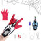 comeder Spider Web Shooter Toy 2.0 Upgrade, 2,5m Web Launcher Schnur-Schießspielzeug, Superhelden Rollenspiel für Männer und Jugendliche, Automatische Kabelwicklung, Ohne Verheddern (Leuchtender C)