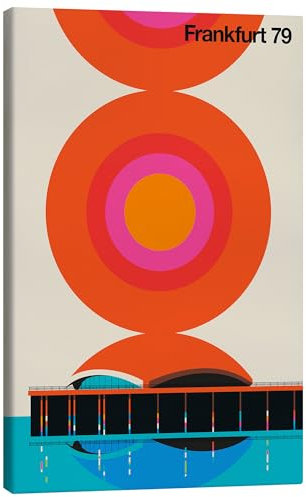 Posterlounge Frankfurt 79 Leinwandbild von Bo Lundberg 40 x 60 cm Bunt Wandbilder Wanddeko