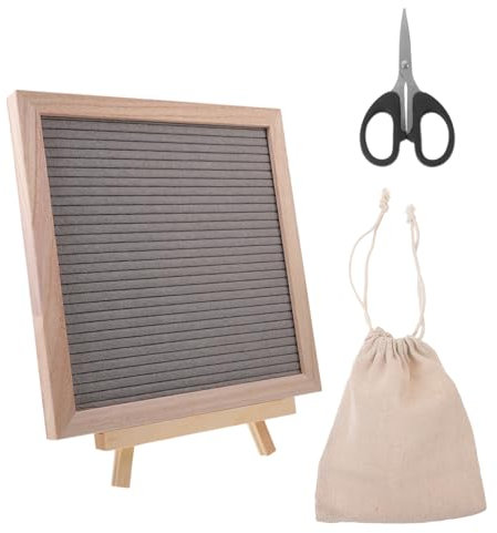 ROMISBABA 1satz Quadratischem Massage Und Memo-board Mit Diy-buchstaben Vielseitige Nachrichtentafel Für Dekoration Spiele Und Kundenkommunikation Mit Holzständer Und Zubehör