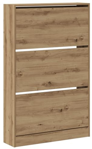 vidaXL Schuhschrank Artisan Eiche 80x21x125,5 cm Holzwerkstoff