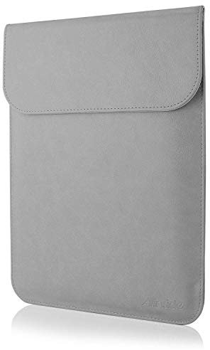 Allinside Funda de Cuero Sintético para MacBook Air 11/ MacBook 12, 11-11.6 Pulgadas Laptops/Ultrabook/Netbook, Gris
