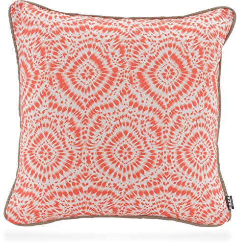 H.O.C.K. Badu Batik Steel Outdoor Kissen mit Keder 50x50cm col. 20 orange