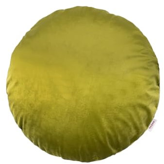 beties Samt&Sonders Kissenhülle rund ca. 40 cm Ø Kissenbezug Samtkissen Dekokissen aus deutschem Unternehmen in hochwertiger Qualität (Mai-grün)