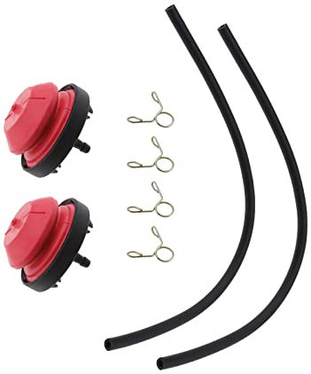 ECSiNG 2 Sets von Rasenmäher-Grundierung, Pumpen, Klemmen, Kit 570682, 570682A, 751-10639, kompatibel mit TECUMSEH AV520, HMSK100, HMSK105, HMSK110 Grundierung
